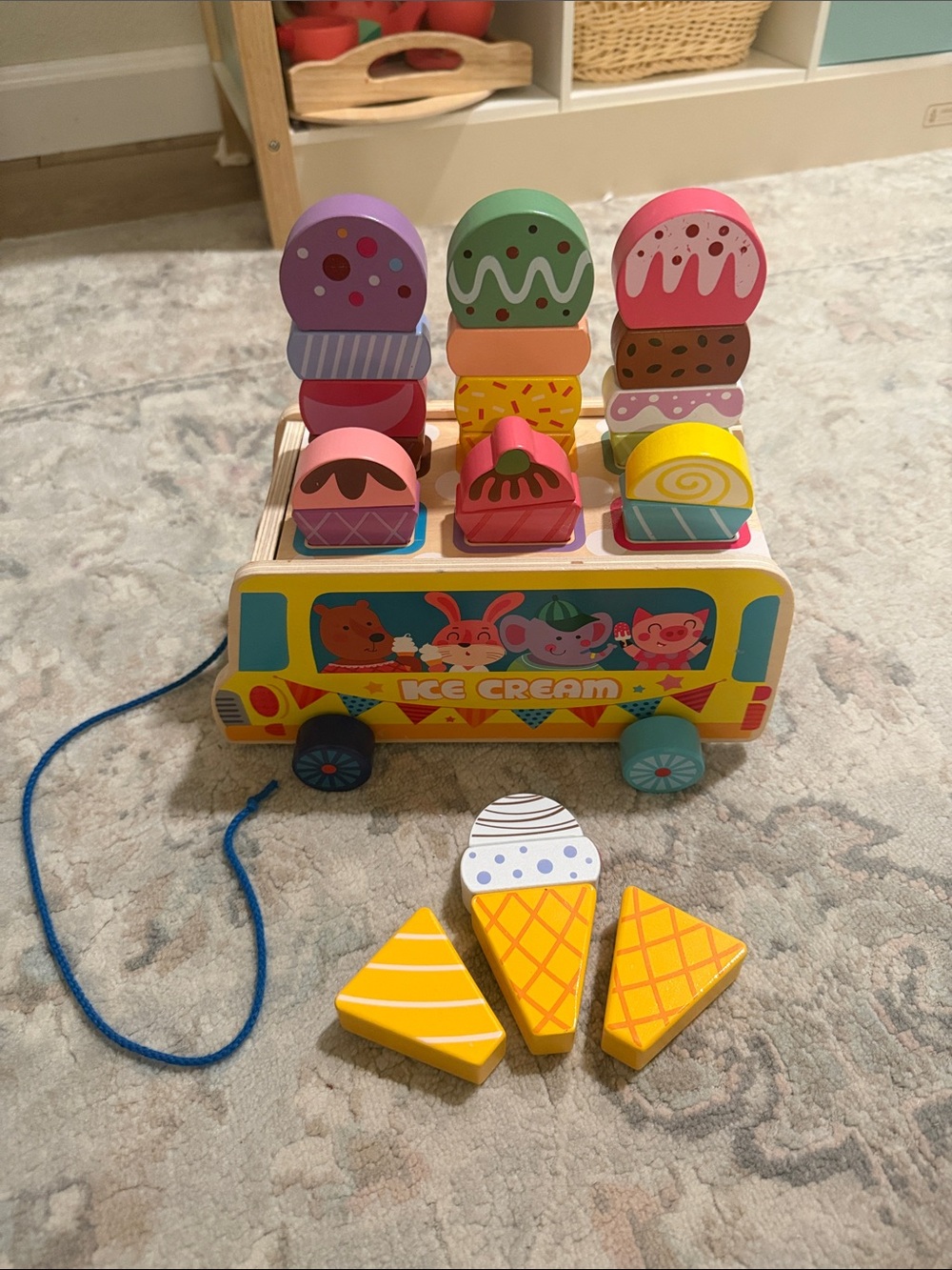 Toddler Montessori Ice Cream Magnet Stackers